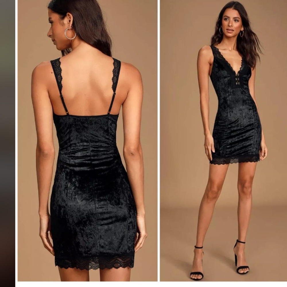 NWT Free People Wait For It Velvet Minidress Sz L